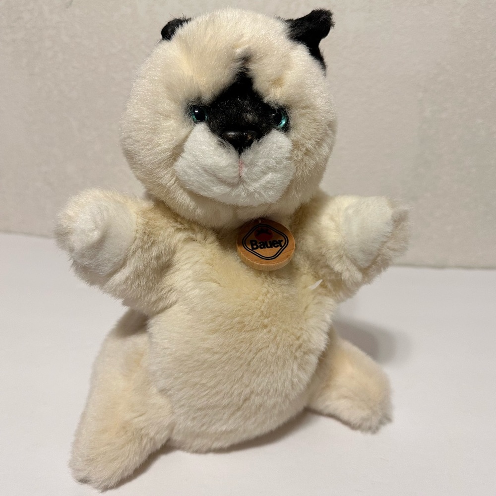 Heinrich Bauer 11816 Siam Cat Plush Hand Puppet Toy Plush Kitty Kitten